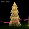 Toprex outdoor native led yard string light metal christmas decor