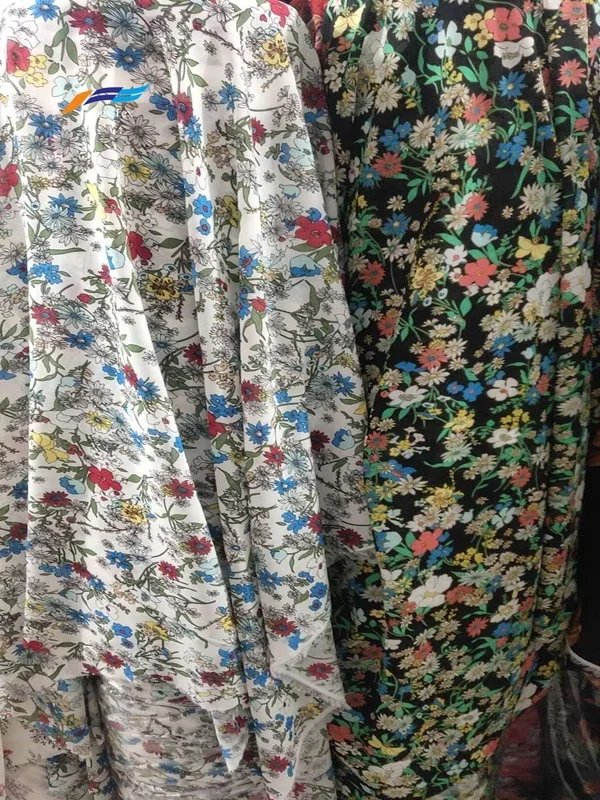 High Quality Cheap Price Stock Seersucker And Georgette Fabric Printed ...