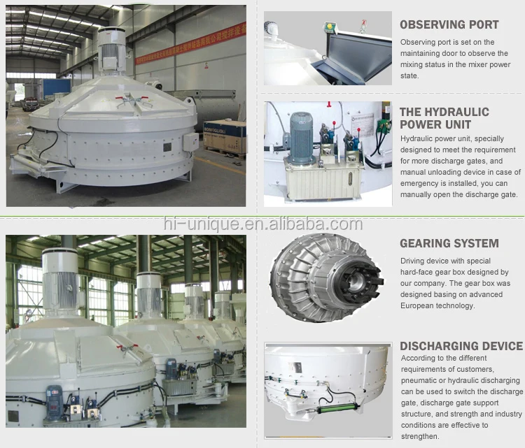 electric horizontal concrete mixer