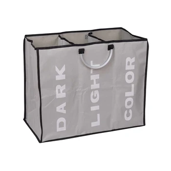 3 Compartment Folding Laundry Bag With 