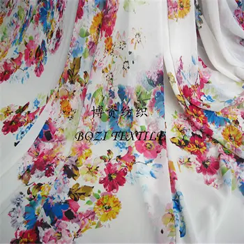 printed chiffon dress fabric