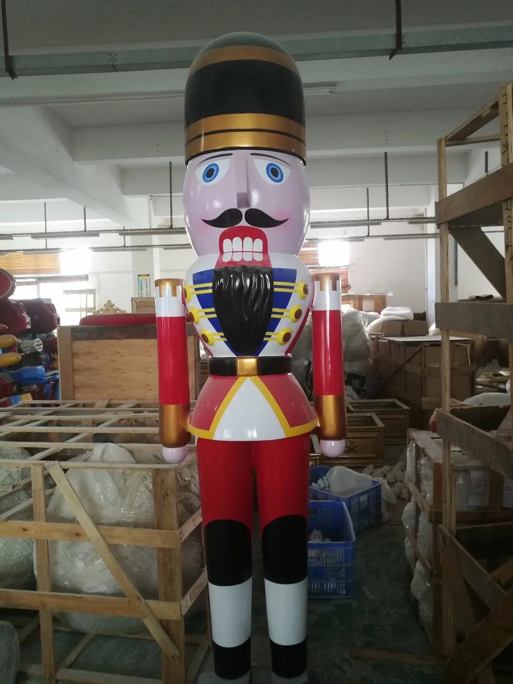 240cm Fiberglass Nutcracker Soldier Life Size Nutcracker Large Toy