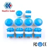 Convex Arcade Push Buttons kit with microswitches Fix Rings For Arcade Fighting Games Projects MAME JAMMA Arcade DIY Projects