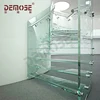 interior china save space used spiral stainless steel glass modern staircase/stair