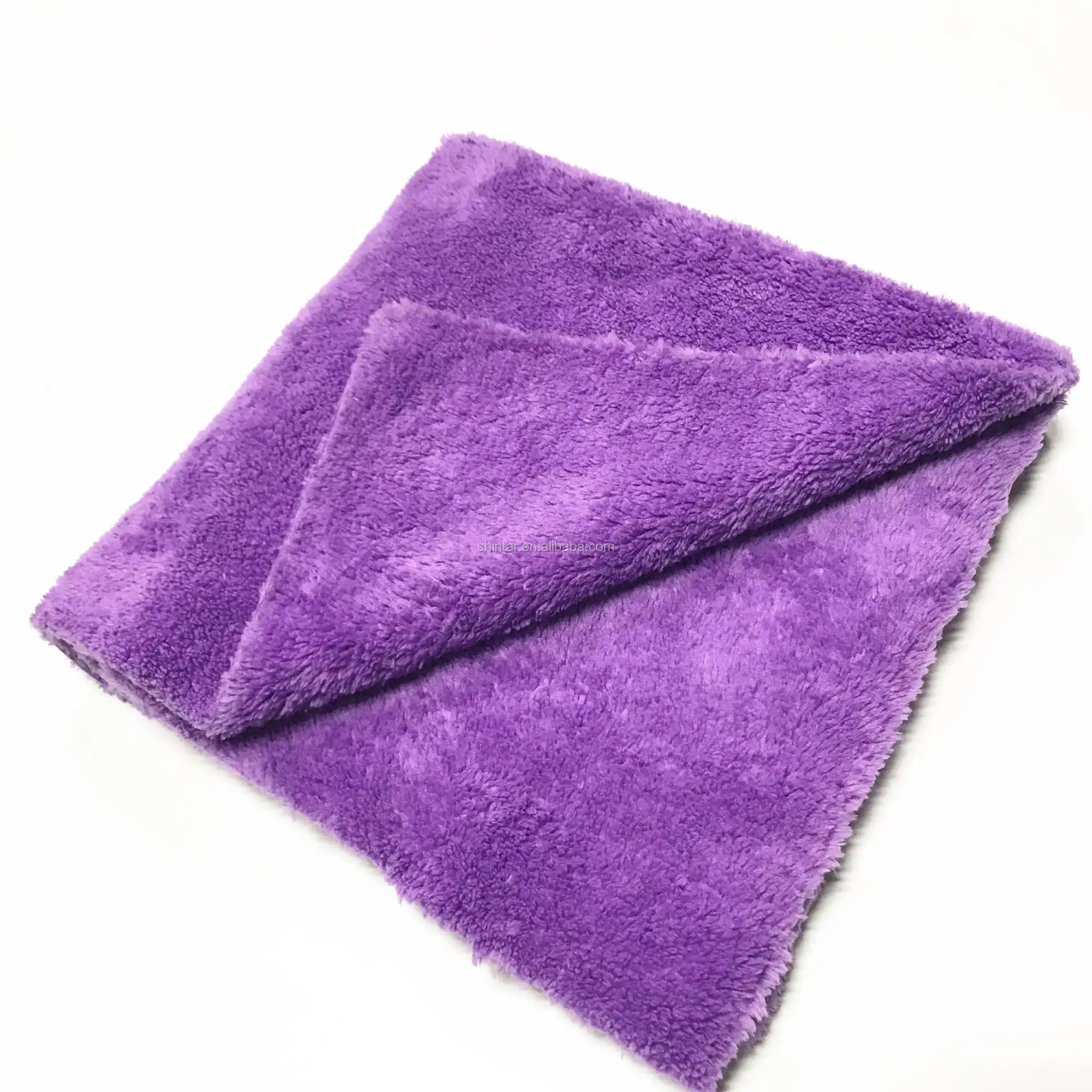 40x40cm,Edgeless Long Pile Soft Coral Microfiber Cleaning Cloth