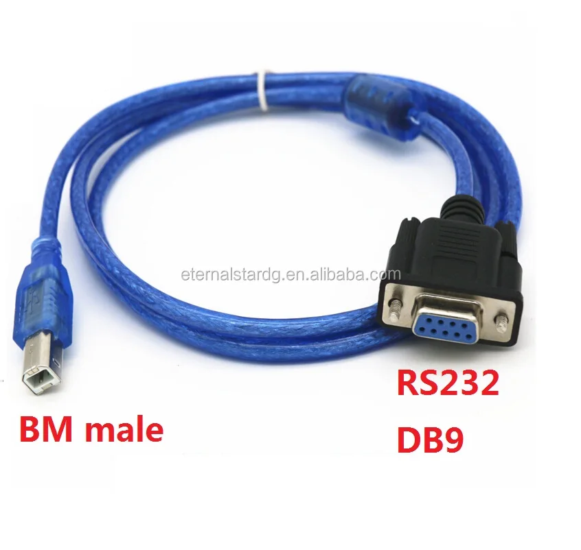 Rs232 Db9 Serial To Printer Usb B Male 1.5m Length Buy Rs232 Db9