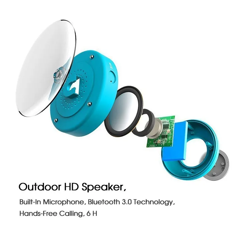 2020 High quality portable outdoor super bass Waterproof portable mini wireless USB car speaker BTS06 for promotional gifts - ANKUX.COM