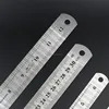 Double Side Scale Stainless Steel Straight Ruler Measuring Tool