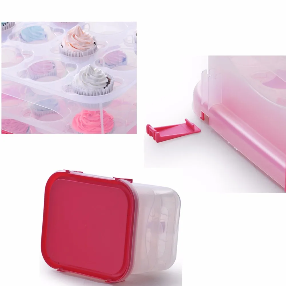Cupcake Carrier Cupcake Storage Carrier 24 Cup Muffin Carrier With Pan