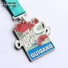 Customised Metal Crafts Couple Running Sports Medals Antique Gold Silver Brass Key Medals Frame for School Medals Souvenir