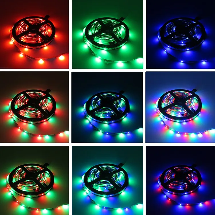 300leds non waterproof RGB/White/Warm white/Bule/Red/Green/Yellow 5m SMD 3528 LED strip light with DC 12V 2A power adapter