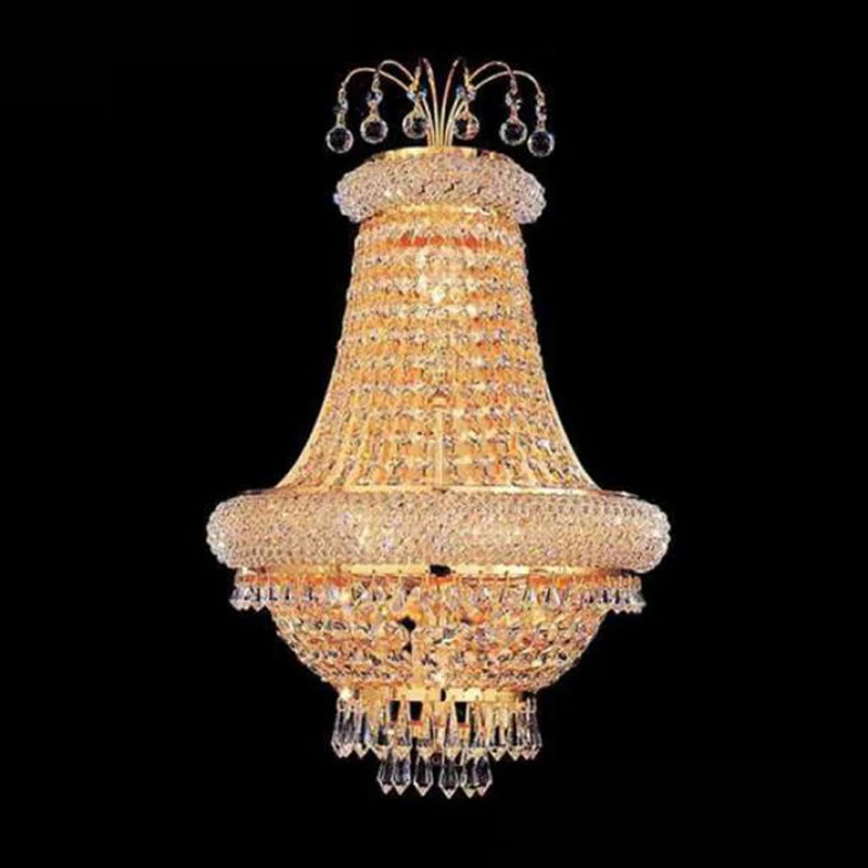 Professional french banquet attractive LED wall lamp crystal lighting