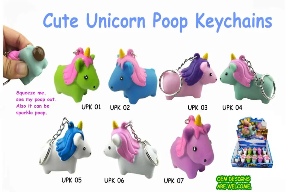 unicorn soft toy keychain