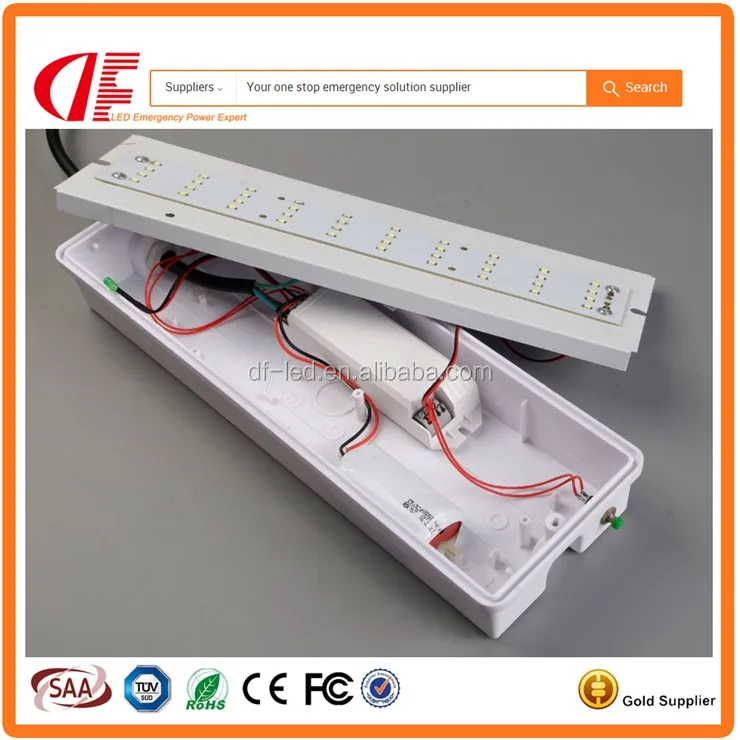 8W LED Emergency Maintained Surface Mounted IP65 Bulkhead with SAA TUV UL certificates