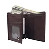 Hot selling AMAZON Nice Leather Trifold Mens Wallet RFID Blocking Wallet PU leather