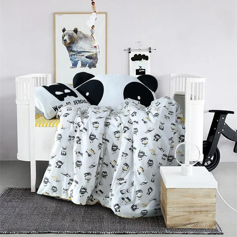 Crib Bedding Set 100 Cotton Fashion Cartoon Print Batman Baby