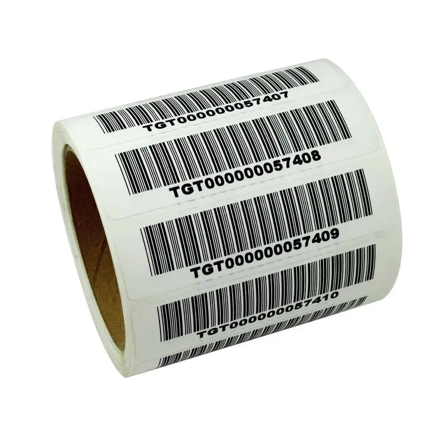 China Supplier Free Sample Blank Adhesive Thermal Barcode Sticker