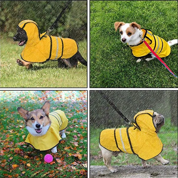 Pet Rainy Days Reflective Dog Raincoat Dog Rain Gear Clothing Buy