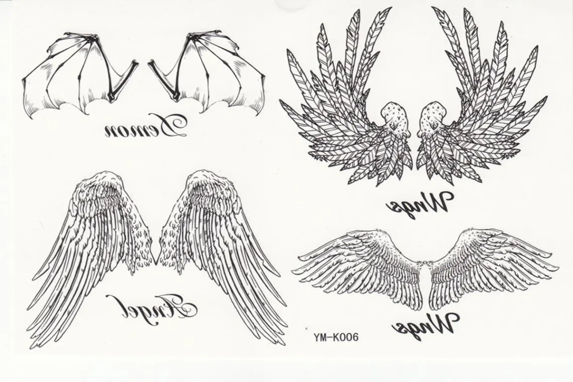 Временные Татуировки Крылья