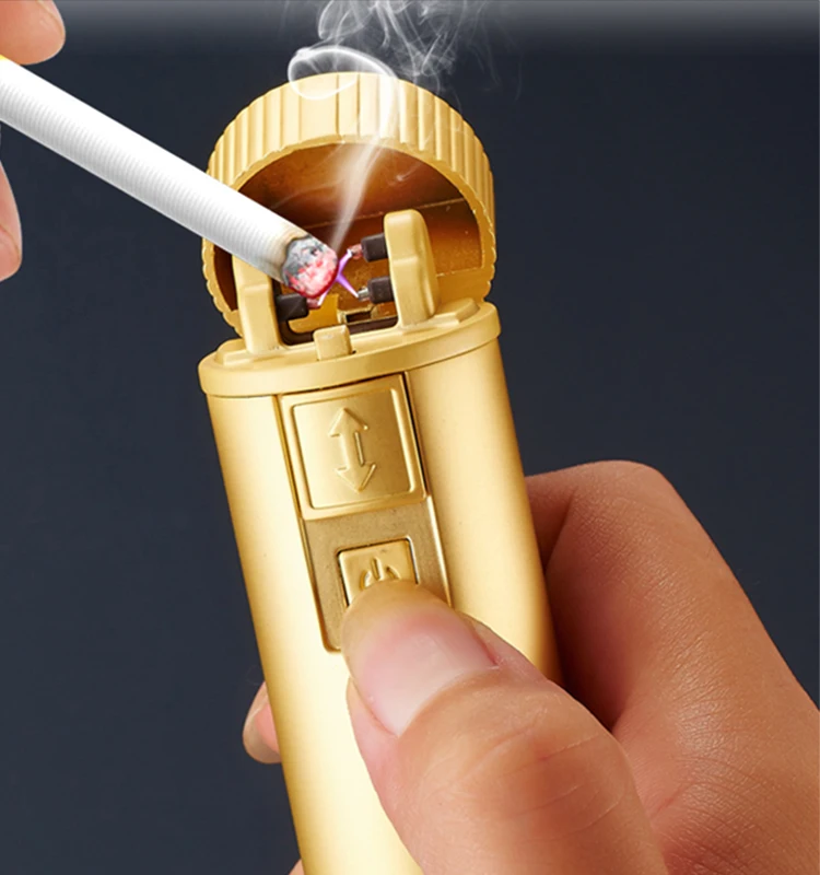 Windproof Camping Electric Lighter Dual Arc Lighter 3 In 1 Survival