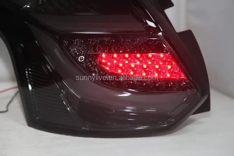 for Focus 3 LED Strip Tail Lamp for FORD Hatchback 2012-2014 year Smoke Black TW