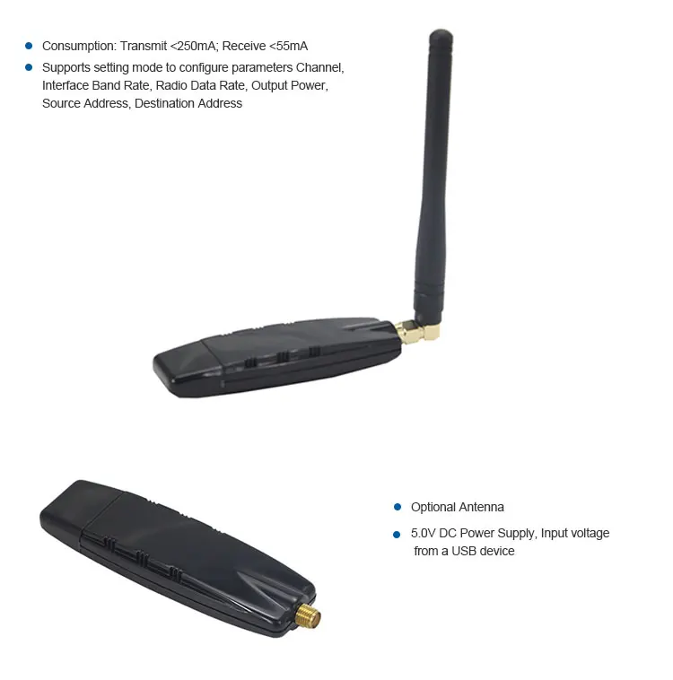 Durable USB transparent transmission CC1110 433 mhz module For Wireless Communication
