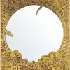 INTCO luxurious gold bathroom large decorative wall mirror Customs Data Decorative Hand carved mirror
