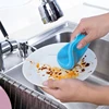 Amazon Hot Selling Heat Resistant Silicone Dish Cleaning Scrubber Multi Functional Washing Sponge