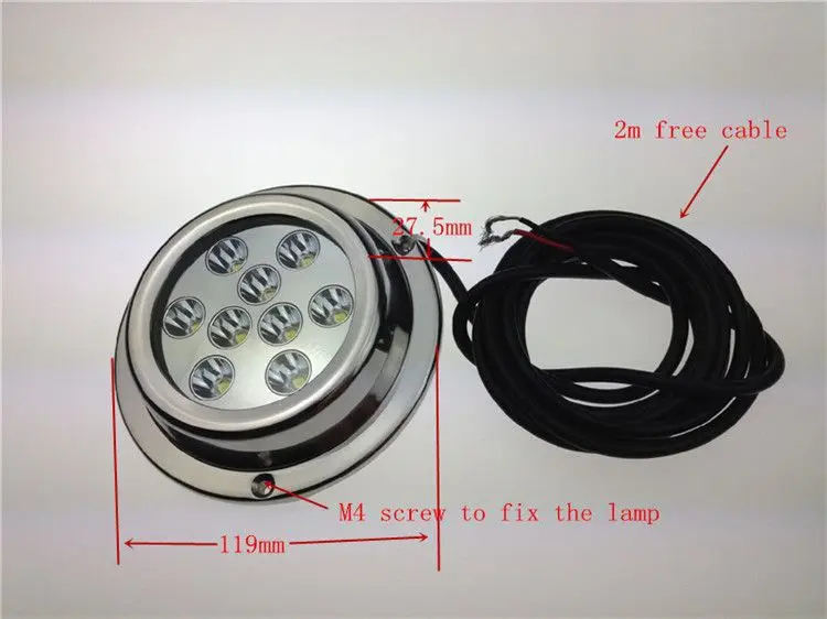 High quality IP68 waterproof led yacht dock lights for fishing boat SS316 underwater LED boat lights LED YACHT LIGTH