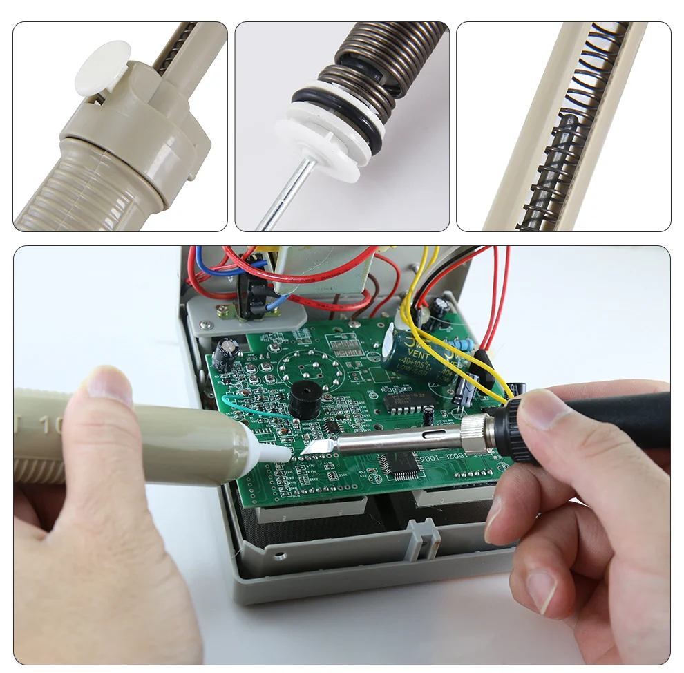 BEST 108 Factory Direct Sales Aluminum Metal Desoldering Pump Suction Tin Gun Removal Device Soldering Vacuum Sucker Pen