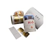 Custom Emboss Gold Foil Sticker, Adhesive Vinyl Sticker Roll