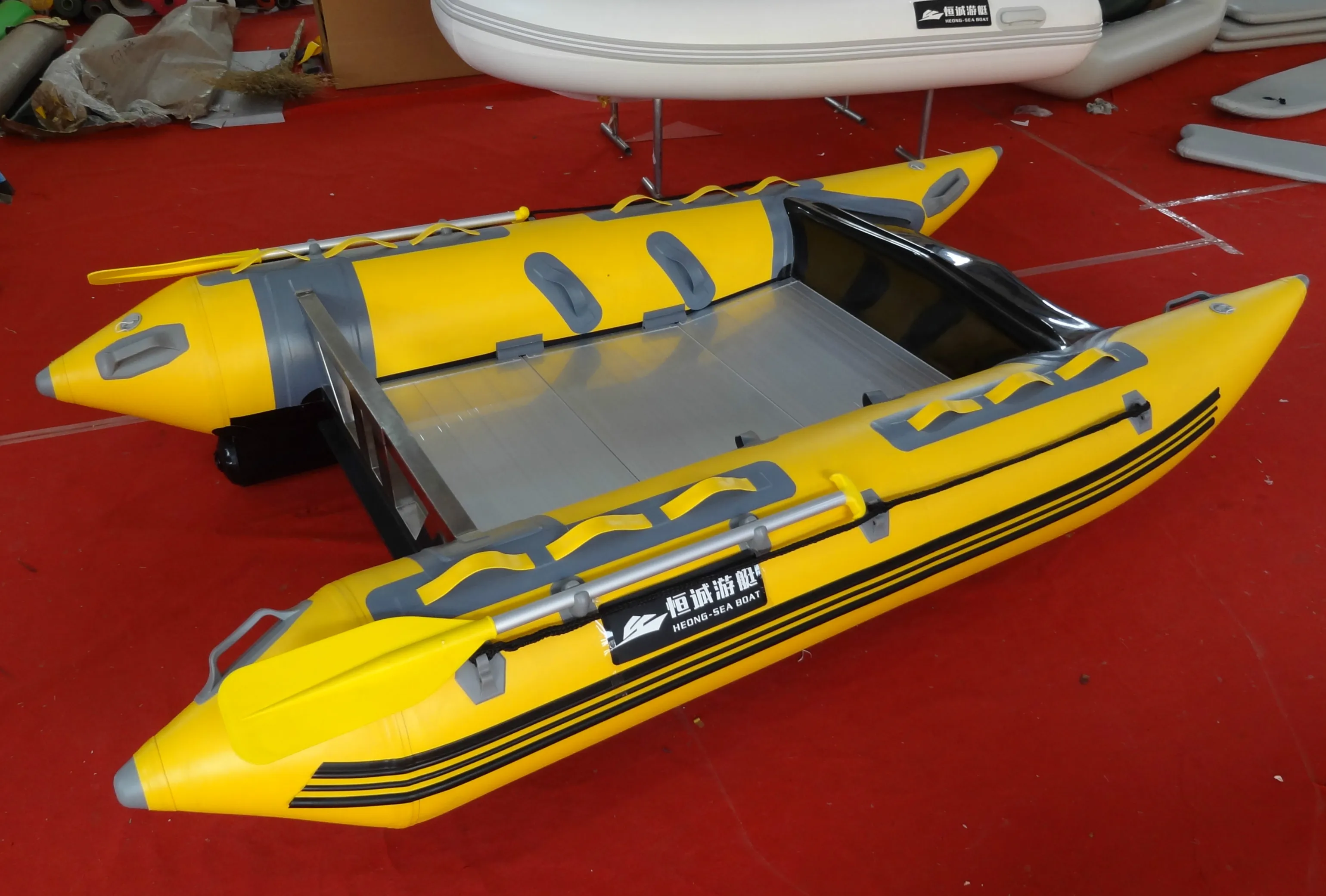 high speed inflatable catamaran