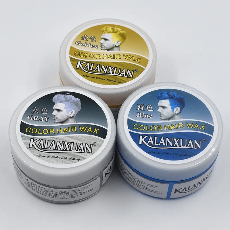 9 Colors Kalanxuan Hair Styling Paste Grandma Grey Hair Color Wax Mud Cream Buy Hair Color Wax
