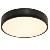 Zhongshan hot selling hotel design black lighting decorative led ceiling light lamp round with remote