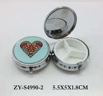 5 5x5x2 4cm Decorative Child Proof Pill Box