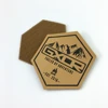 Custom Hot Press Brand Name Logo Faux Leather Cap Labels Soft Suede Patches with Hook and Loop