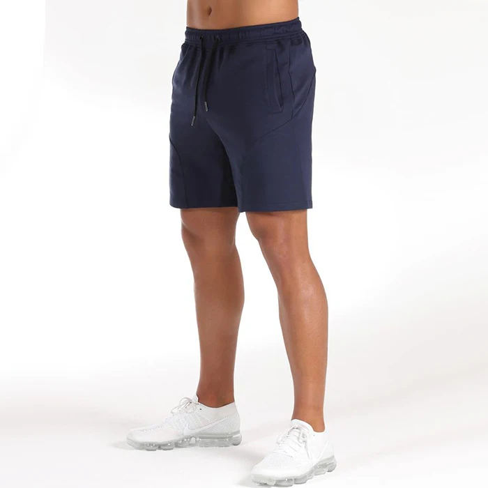 100 Cotton Custom Male Wear Man Tapered Split Short Gray Running