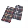 OEM low price tartan check fabric cloth cell phone case for iphone 7 7 plus case