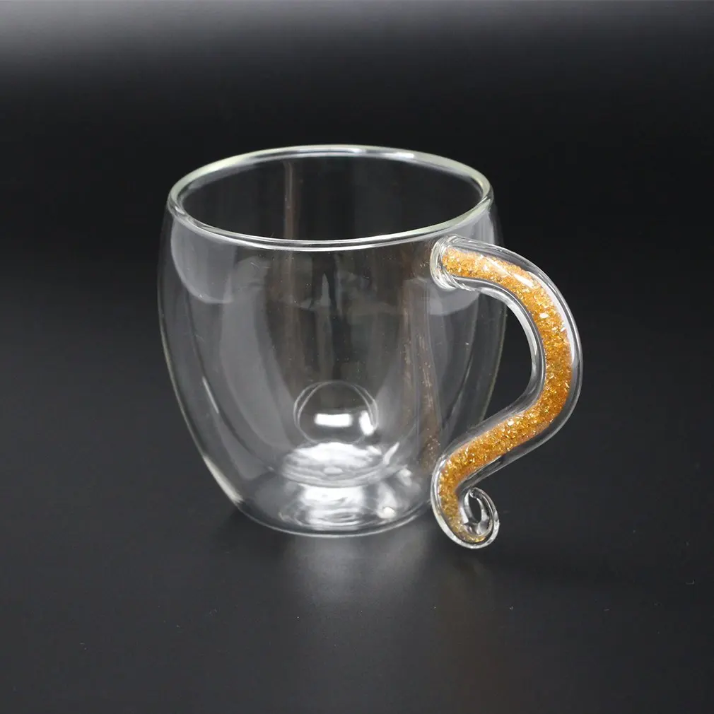 Large Coffee Mug with Swarovski Crystal filled Handle