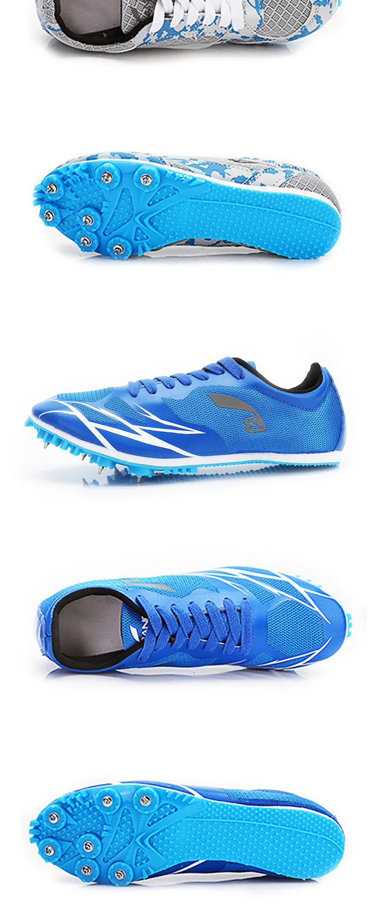Running spikes men and women sprint track and field shoes professional competition nail shoes size 35-45