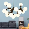 New Style Best Quality Metal and Glass Chandelier Nordic Creative Magic Bean Chandelier Pendant Light