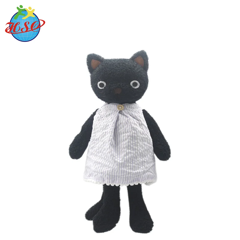 black cat plushie
