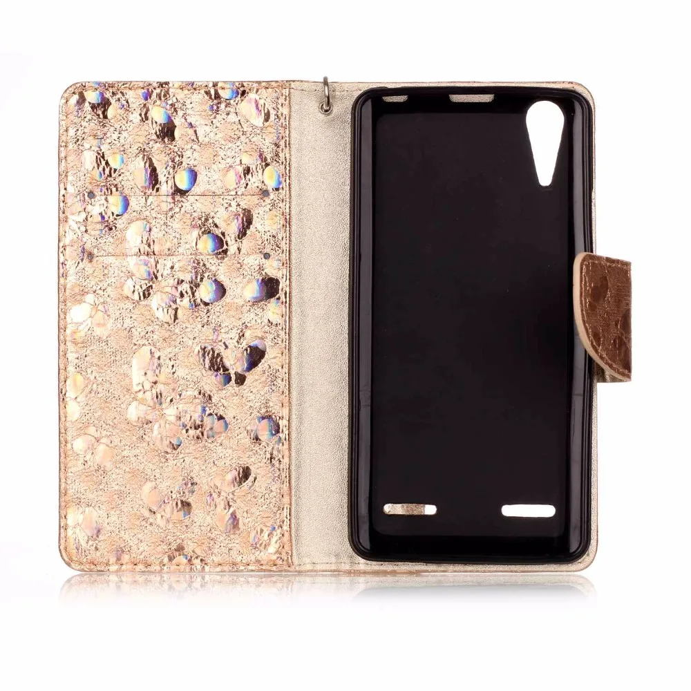 Book Wallet Stand colorful butterfly case for Lenovo A6000 leather flip phone case for Lenovo A6000