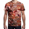 Summer Short-Sleeved T-Shirt Stylish Sauteed Beef 3D Digital Printing Loose Men's Blouse