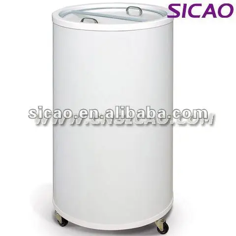 barrel beverage cooler on wheels