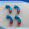 An10 10 An Red and Blue 90deg Swivel Aluminum An Fittings End for PTFE Teflon Oil Cooler Hose Line of Racing Car