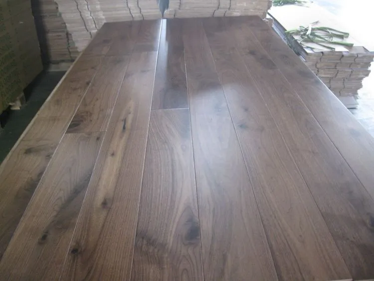 Stained Walnut Solid Hardwood Floor