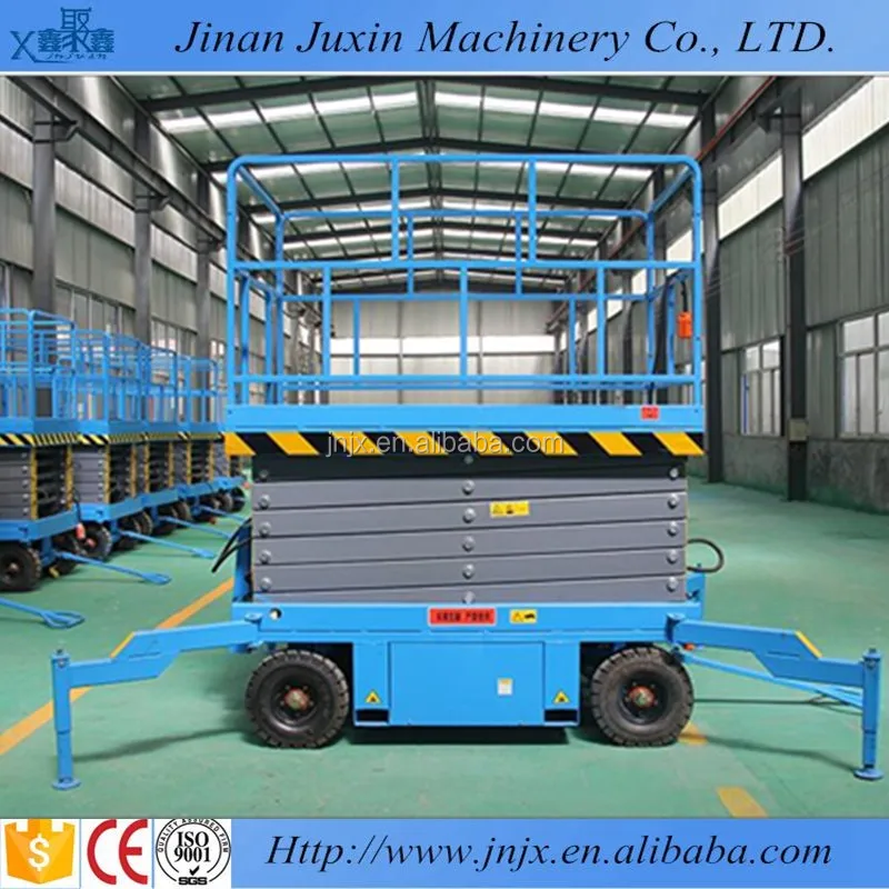 6-14m 200kg 500kg cheap price hydraulic battery power mini small electric scissor lift with CE ISO certification