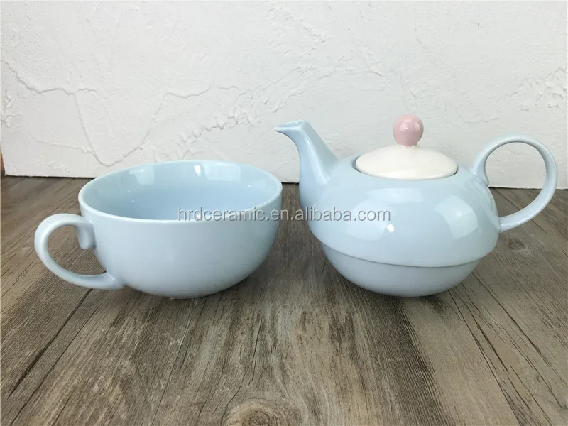 Porcelain Teapot With Cup In One Person Tea Set For Gift Party Wedding
