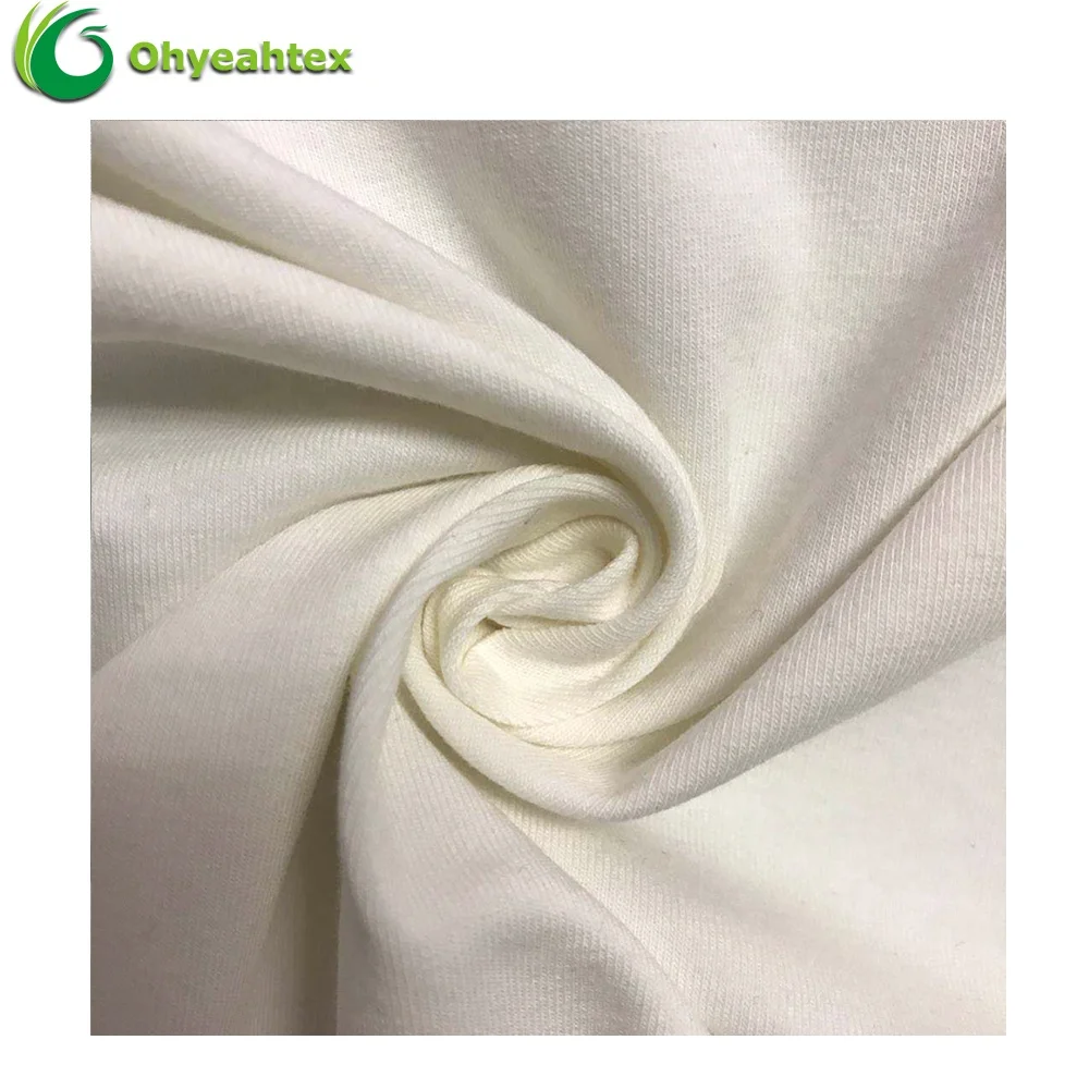 Custom Soft Knitted Stretch Single Jersey Pima Cotton Fabric For T